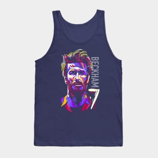 David Beckham popart cartoon Tank Top